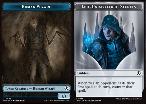 Human Wizard Token (U 1/1) // Jace, Unraveler of Secrets Emblem