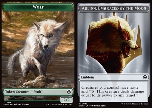Wolf Token (G 2/2) // Arlinn, Embraced by the Moon Emblem