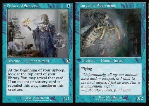 Delver of Secrets / Insectile Aberration