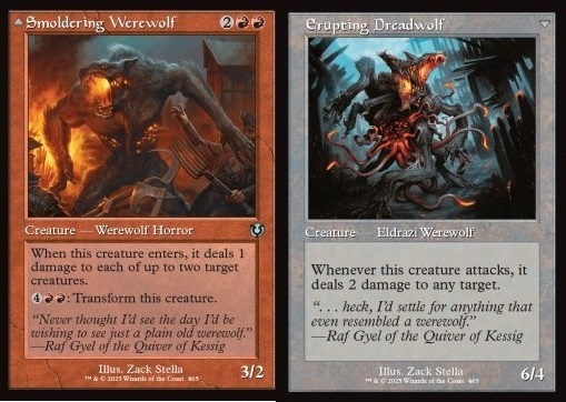 Smoldering Werewolf / Erupting Dreadwolf
