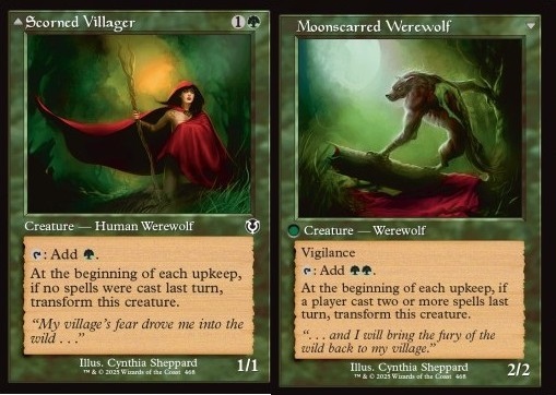 Scorned Villager / Moonscarred Werewolf