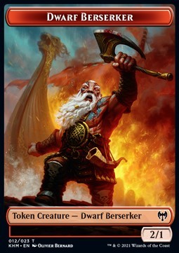 Dwarf Berserker Token (Red 2/1)