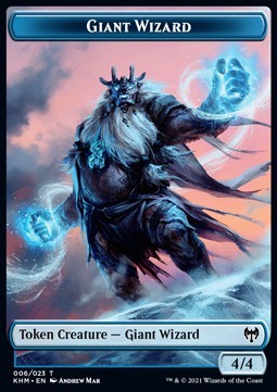 Giant Wizard Token (U 4/4) // Treasure Token
