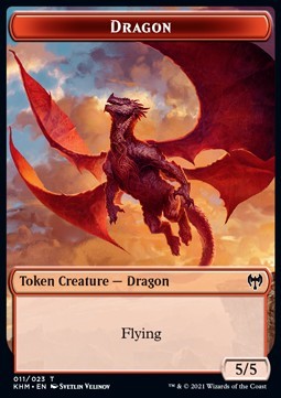 Dragon Token (R 5/5) // Dwarf Berserker Token (R 2/1)