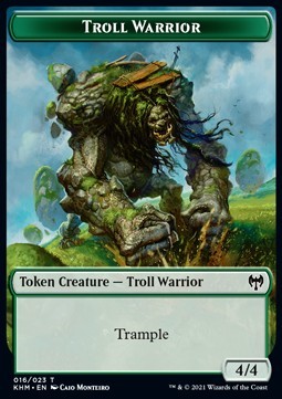 Troll Warrior Token (G 4/4) // Dwarf Berserker Token (R 2/1)