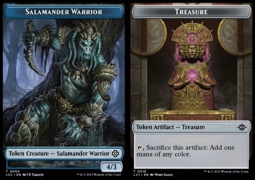 Salamander Warrior Token (U 4/3) // Treasure Token