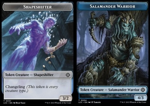 Shapeshifter Token (C 3/2) // Salamander Warrior Token (U 4/3)