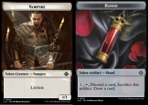 Vampire Token (W 1/1 Lifelink) // Blood Token
