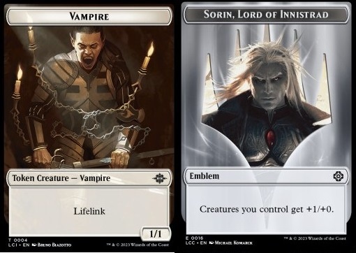 Vampire Token (W 1/1 Lifelink) // Sorin, Lord of Innistrad Emblem