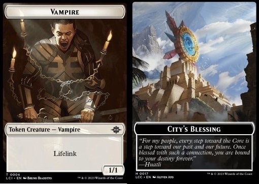 Vampire Token (W 1/1 Lifelink) // City's Blessing Token