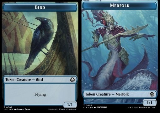 Bird Token (U 1/1) // Merfolk Token (U 1/1)