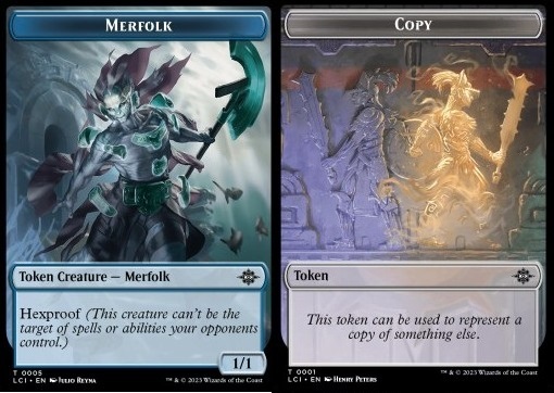 Merfolk Token (U 1/1 Hexproof) // Copy Token
