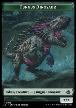 Fungus Dinosaur Token (Green */*)