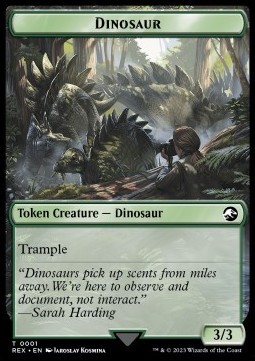 Dinosaur Token (Green 3/3 Trample)