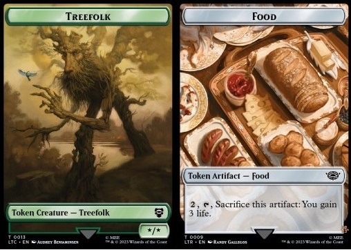 Treefolk Token (G */*) // Food Token