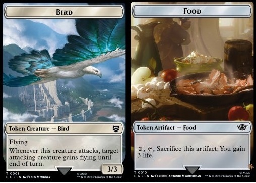 Bird Token (W 3/3 Flying) // Food Token