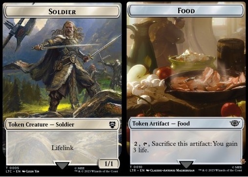 Soldier Token (W 1/1 Lifelink) // Food Token