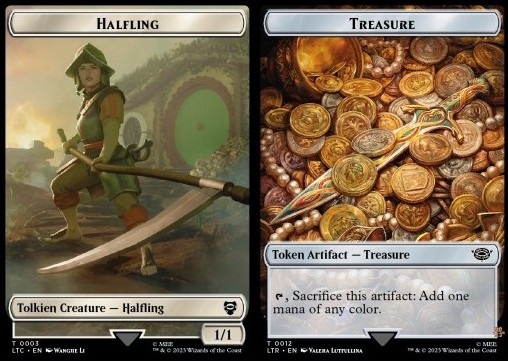 Halfling Token (W 1/1) // Treasure Token