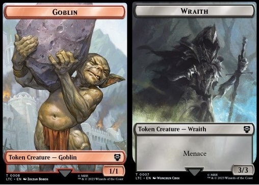 Goblin Token (R 1/1) // Wraith Token (B 3/3)