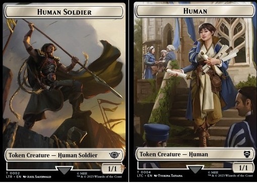 Human Soldier Token (W 1/1) // Human Token (W 1/1) (V.2)