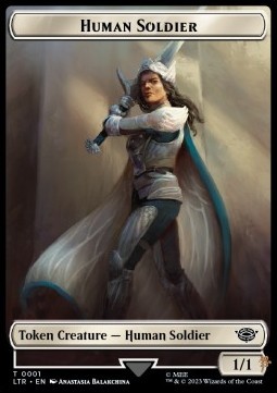 Human Soldier Token (White 1/1) (V.1)