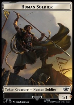 Human Soldier Token (White 1/1) (V.2)