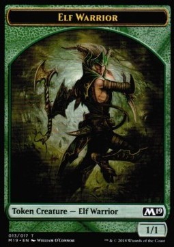 Elf Warrior Token (Green 1/1)