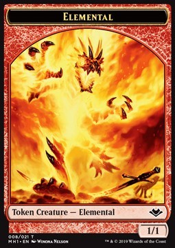 Elemental Token (R 1/1) // Serra the Benevolent Emblem