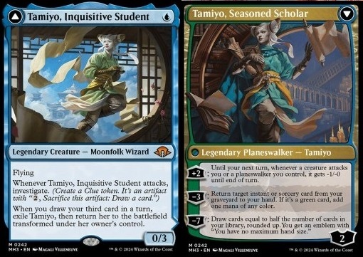 Tamiyo, Inquisitive Student // Tamiyo, Seasoned Scholar