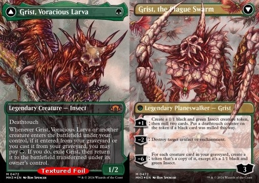 Grist, Voracious Larva // Grist, the Plague Swarm (V.2)