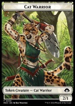 Cat Warrior Token (W 2/1)