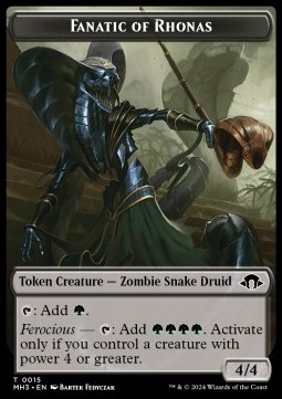 Eterrnalized Fanatic of Rhonas Token (B 4/4)