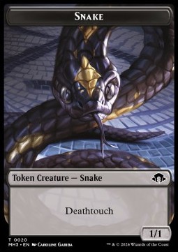 Snake Token (Black 1/1 Deathtouch)