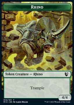 Rhino Token (G 4/4) // Wolf Token (G 2/2)