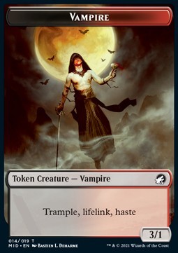 Vampire Token (BR 3/1) // Zombie Token (B 2/2 Decayed)