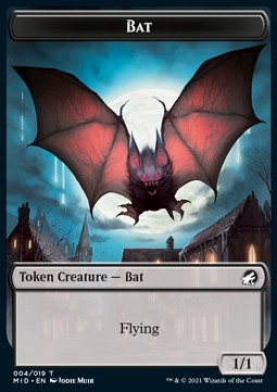 Bat Token (B 1/1) // Wolf Token (G 2/2)