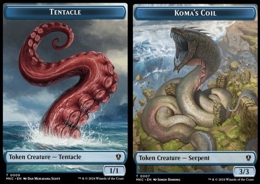 Tentacle Token (U 1/1) // Koma's Coil Token (U 3/3)