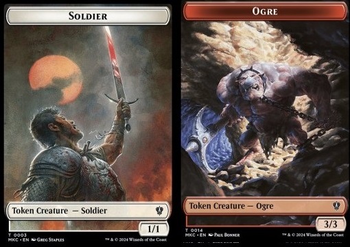 Soldier Token (W 1/1) // Ogre Token (R 3/3)