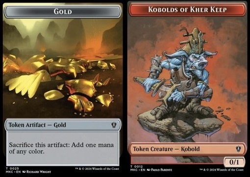 Gold Token // Kobolds of Kher Keep Token (R 0/1)