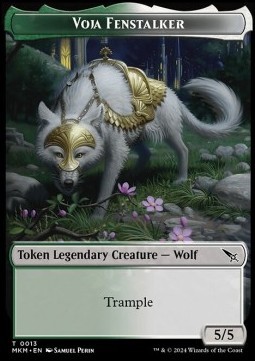Voja Fenstalker Token (Green and White 5/5) Trample