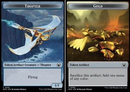 Thopter Token (U 1/1) // Gold Token