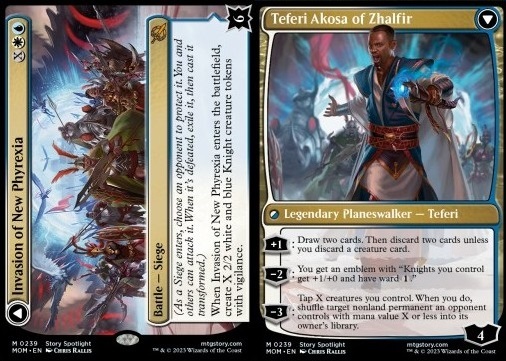 Invasion of New Phyrexia // Teferi Akosa of Zhalfir