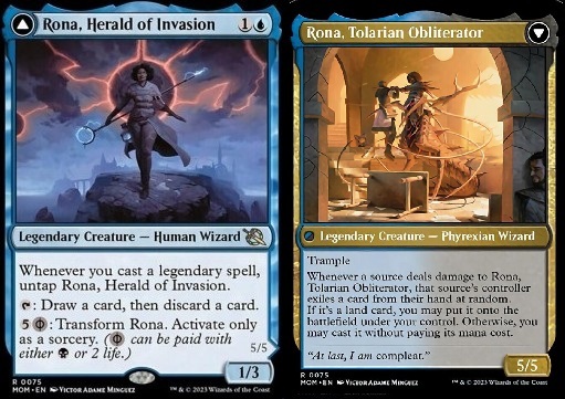 Rona, Herald of Invasion // Rona, Tolarian Obliterator