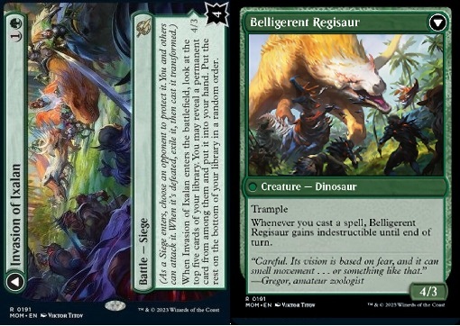 Invasion of Ixalan // Belligerent Regisaur