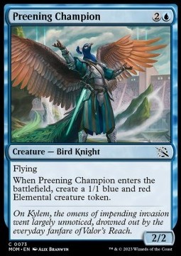 Preening Champion