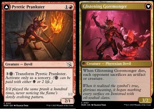 Pyretic Prankster // Glistening Goremonger