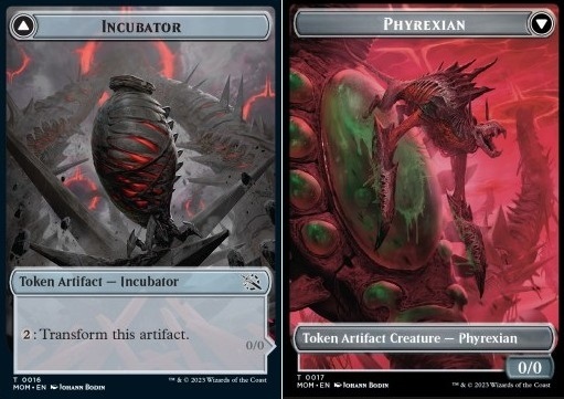 Incubator Token // Phyrexian Creature (0/0 Artifact)(V.2)