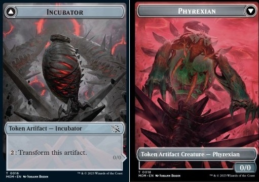Incubator Token // Phyrexian Creature (0/0 Artifact)(V.3)