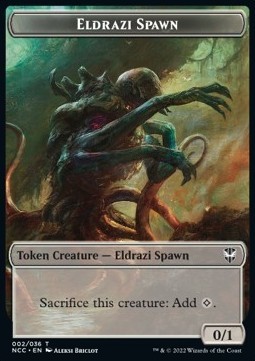 Eldrazi Spawn Token (C 0/1) // Human Token (W 1/1)