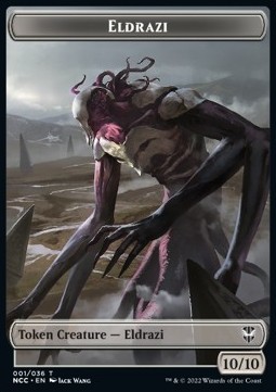 Eldrazi Token (C 10/10) // Human Soldier Token (W 1/1)